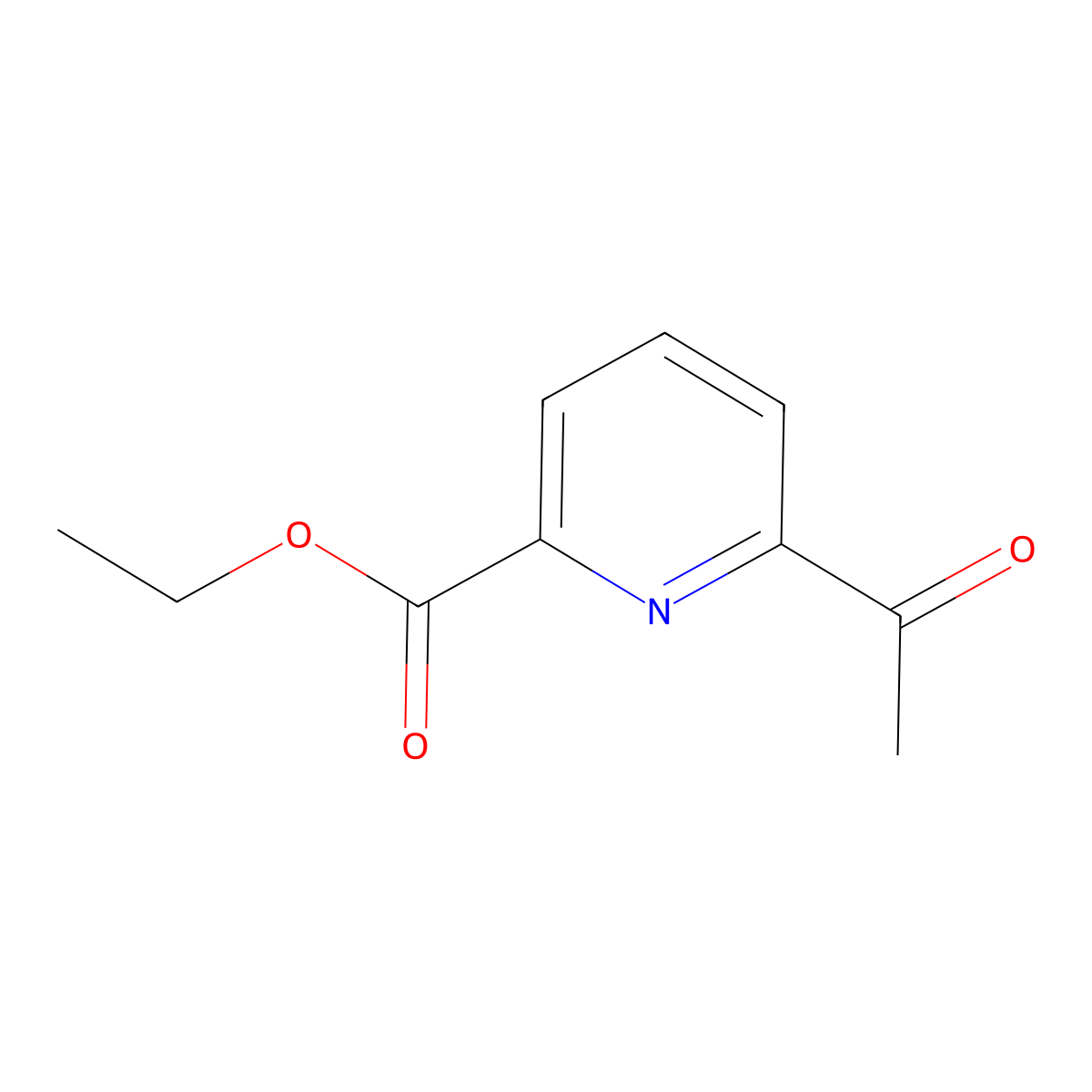 Ethyl 6-acetylpyridine-2-carboxylate molecular structure, CAS 114578-70-0