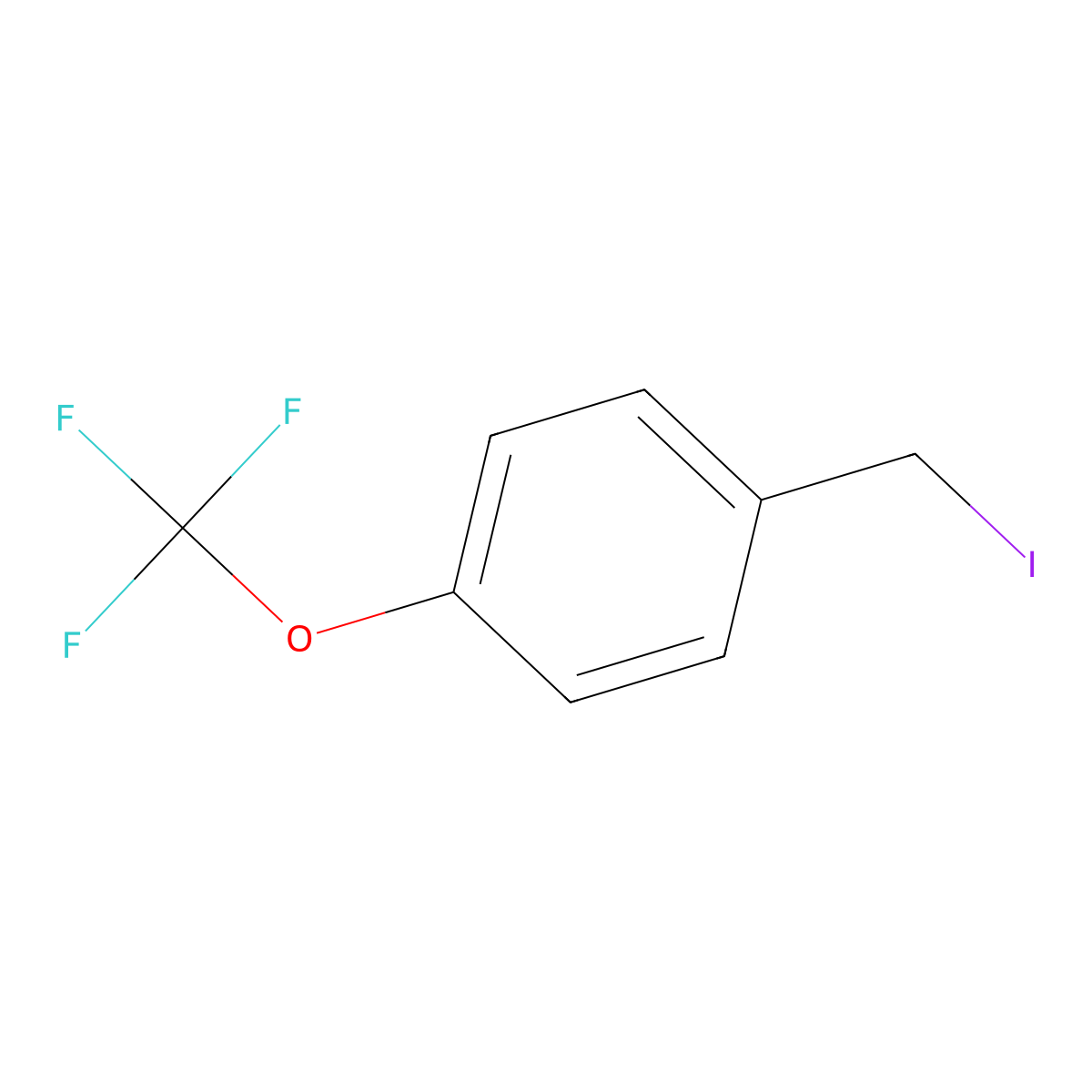 1-(Iodomethyl)-4-(trifluoromethoxy)benzene molecular structure, CAS 1145780-74-0