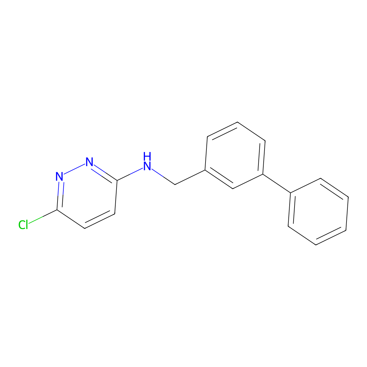 N-[([1,1'-Biphenyl]-3-yl)methyl]-6-chloropyridazin-3-amine molecular structure, CAS 1145786-46-4