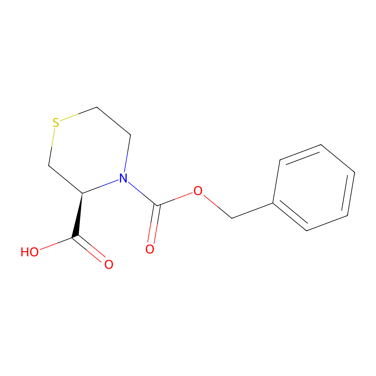 (S)-4-((Benzyloxy)carbonyl)thiomorpholine-3-carboxylic acid molecular structure, CAS 114580-19-7