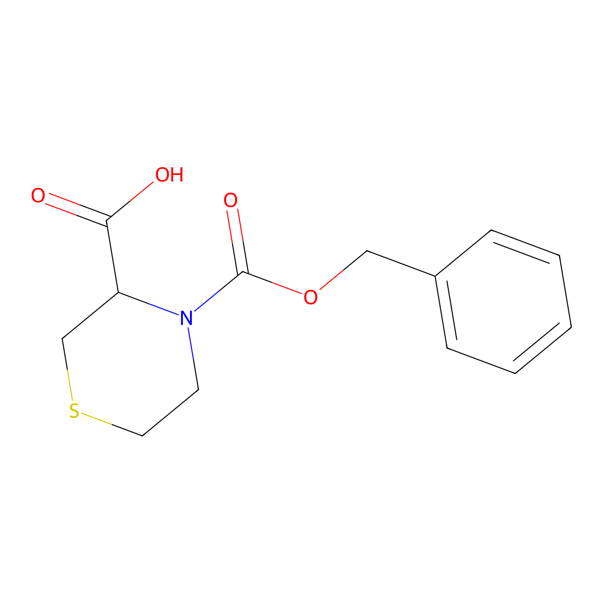 (R)-4-((Benzyloxy)carbonyl)thiomorpholine-3-carboxylic acid molecular structure, CAS 114580-22-2