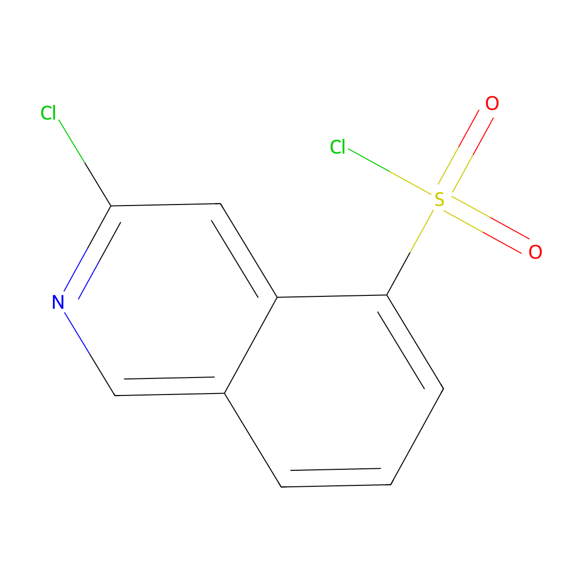 3-Chloroisoquinoline-5-sulfonyl chloride molecular structure, CAS 1145868-94-5