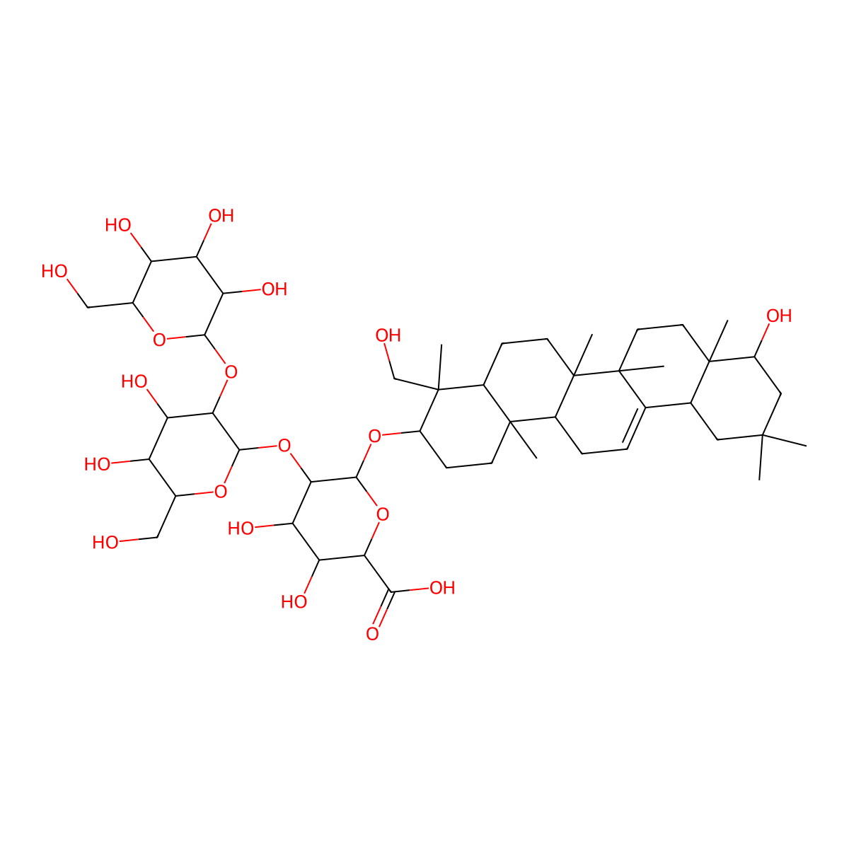 Soyasaponin Ba molecular structure, CAS 114590-20-4