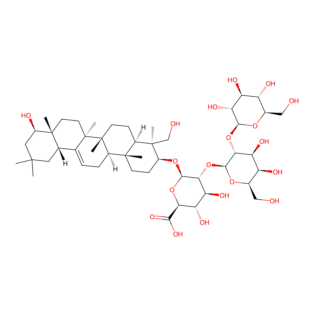 Soyasaponin Ba molecular structure, CAS 114590-20-4
