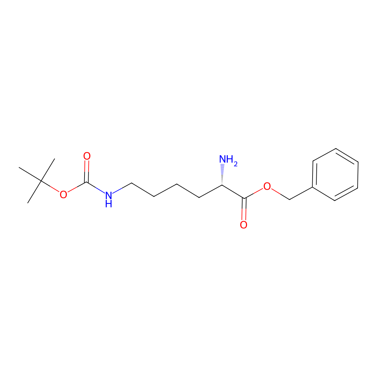 Benzyl N6-(tert-butoxycarbonyl)-L-lysinate molecular structure, CAS 114594-04-6