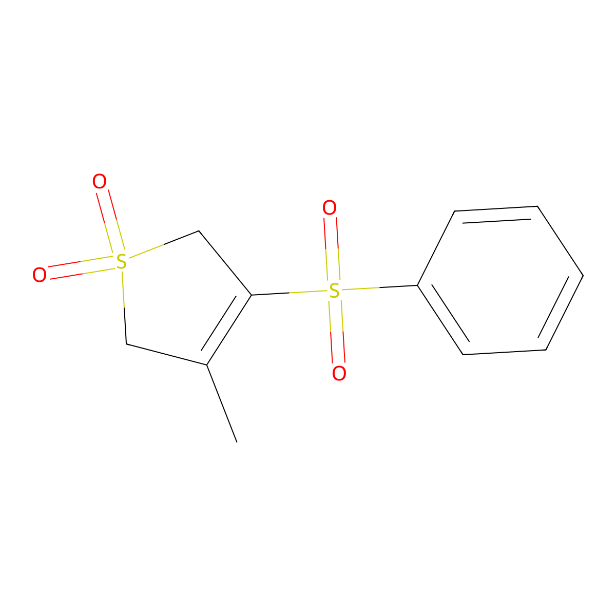 3-Methyl-4-(phenylsulfonyl)-2,5-dihydrothiophene 1,1-dioxide molecular structure, CAS 114596-87-1