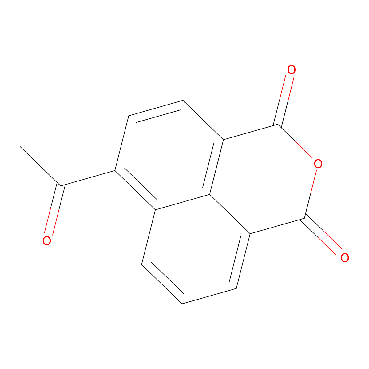 6-Acetyl-1H,3H-naphtho[1,8-cd]pyran-1,3-dione molecular structure, CAS 1146-72-1
