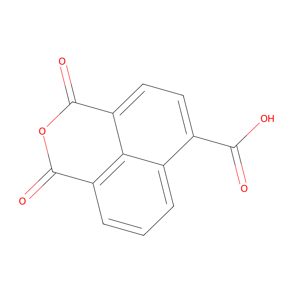 1,3-dioxo-1H,3H-benzo[de]isochromene-6-carboxylic acid molecular structure, CAS 1146-73-2