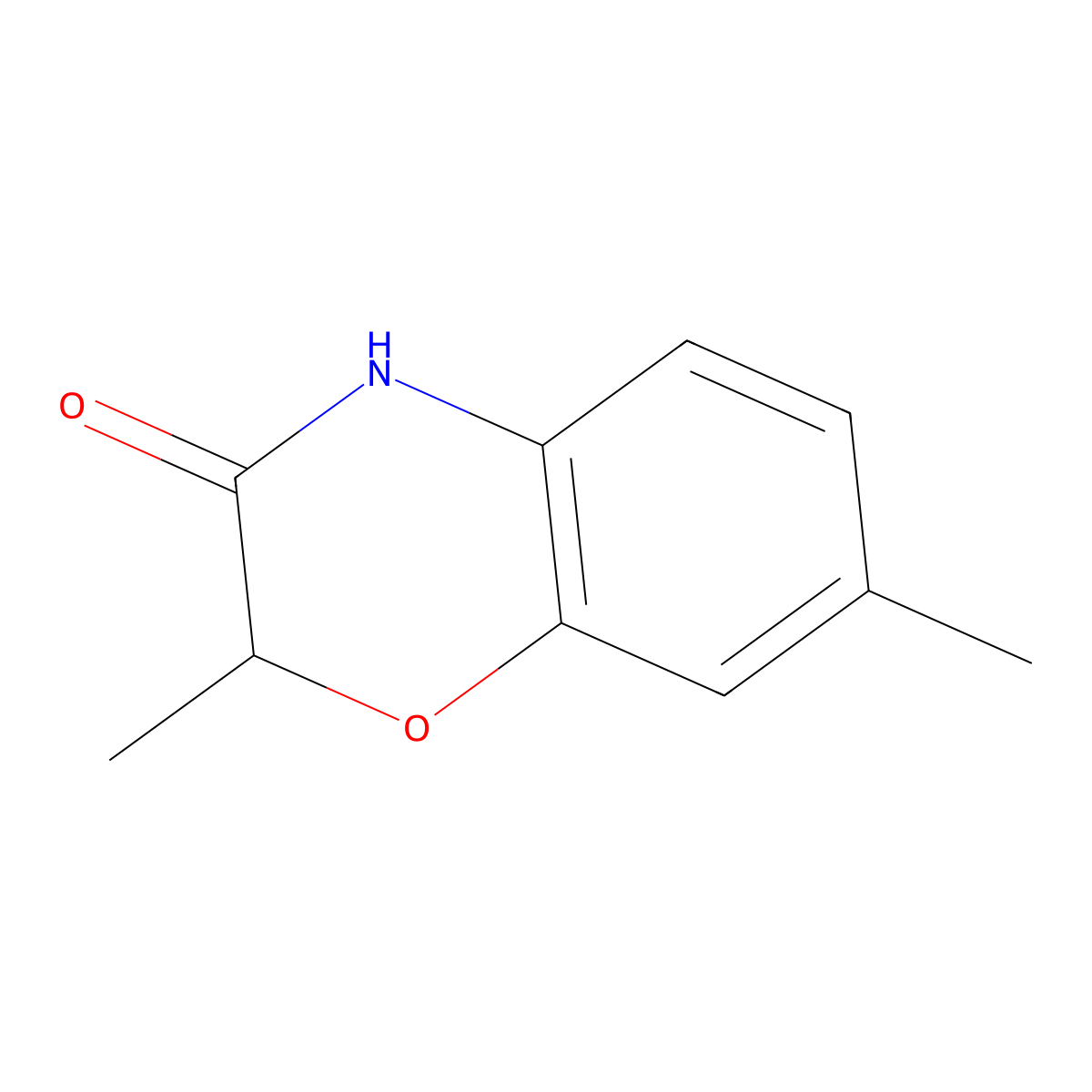 2,7-Dimethyl-2,4-dihydro-1,4-benzoxazin-3-one molecular structure, CAS 114603-36-0
