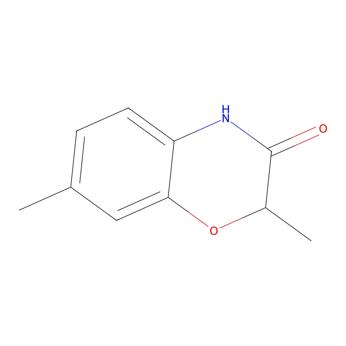 2,7-Dimethyl-2,4-dihydro-1,4-benzoxazin-3-one molecular structure, CAS 114603-36-0