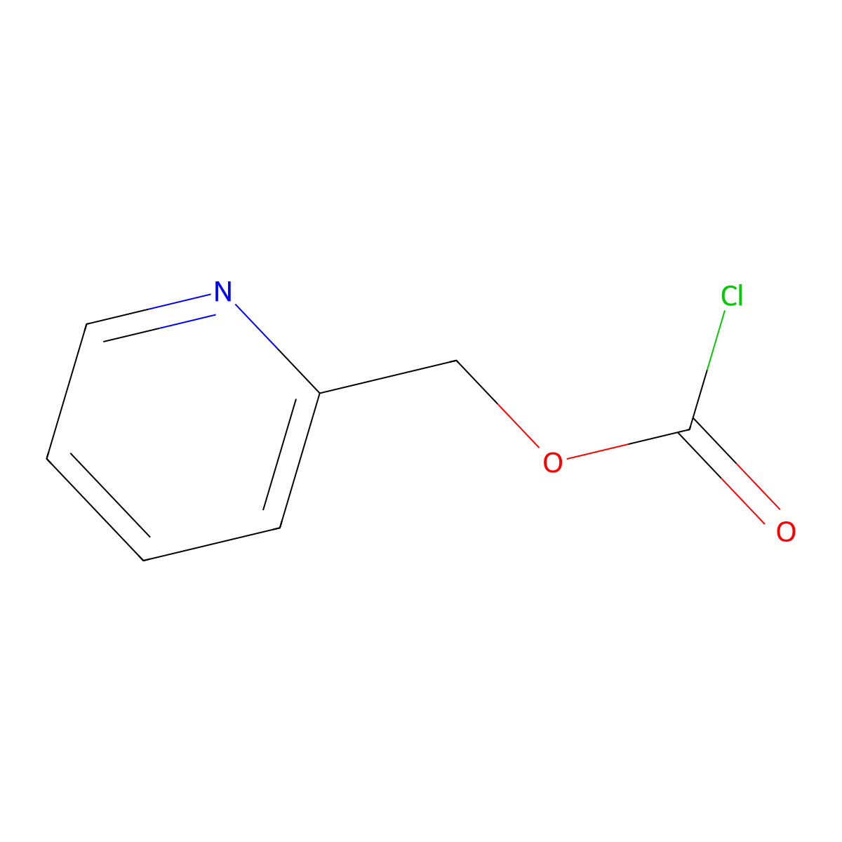 (Pyridin-2-yl)methyl carbonochloridate molecular structure, CAS 1146034-47-0