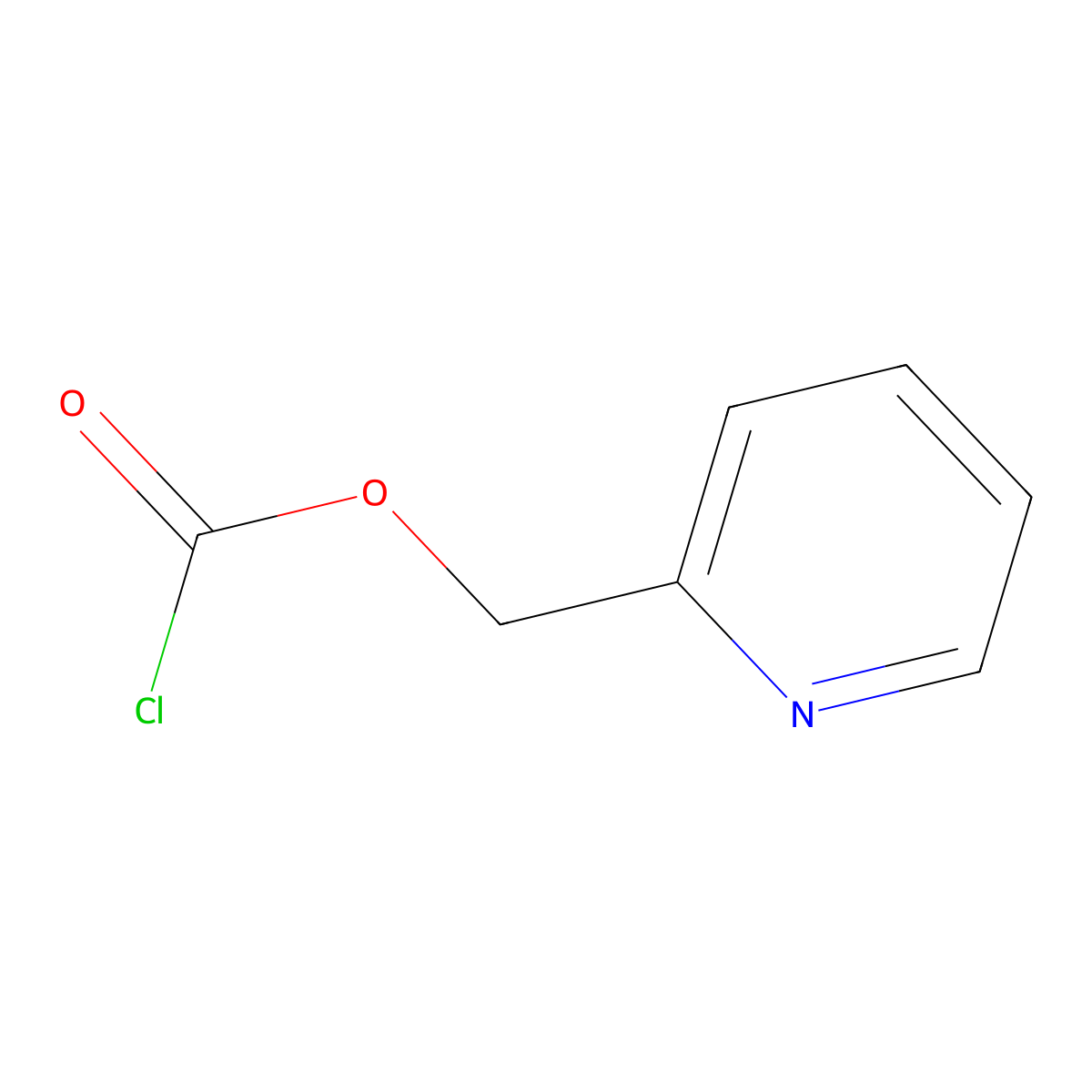 (Pyridin-2-yl)methyl carbonochloridate molecular structure, CAS 1146034-47-0