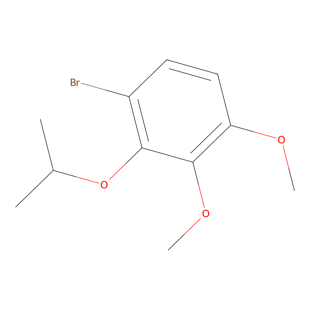 1-Bromo-2-isopropoxy-3,4-dimethoxybenzene molecular structure, CAS 114605-79-7
