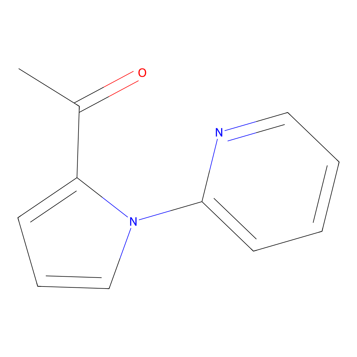 1-(1-(pyridin-2-yl)-1H-pyrrol-2-yl)ethanone molecular structure, CAS 1146080-86-5