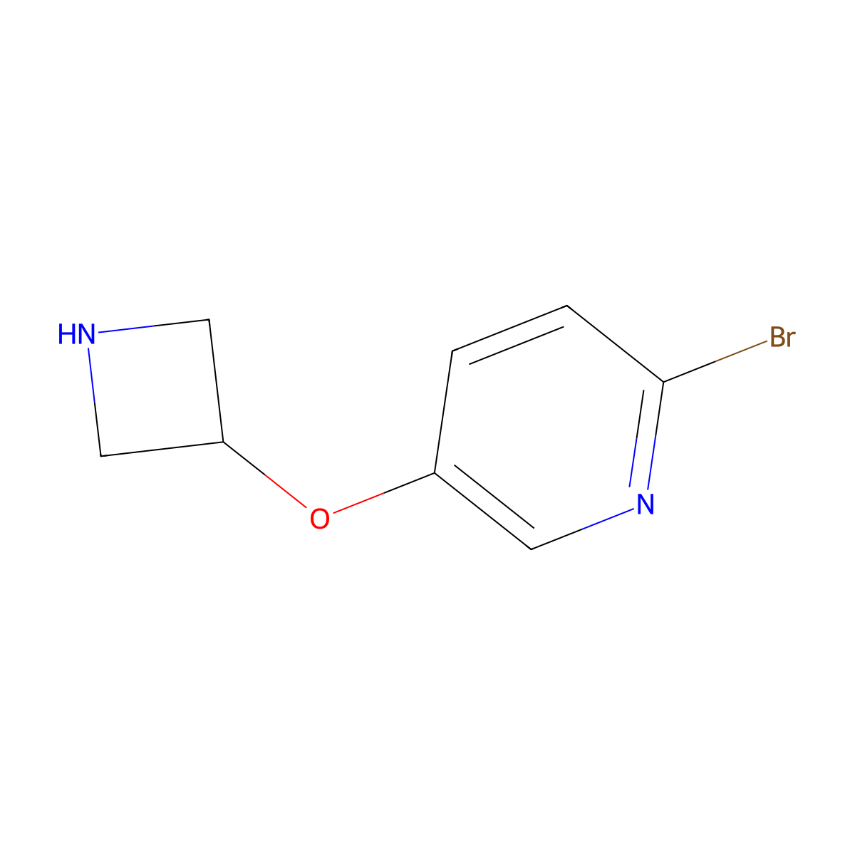 5-(Azetidin-3-yloxy)-2-bromopyridine molecular structure, CAS 1146089-82-8