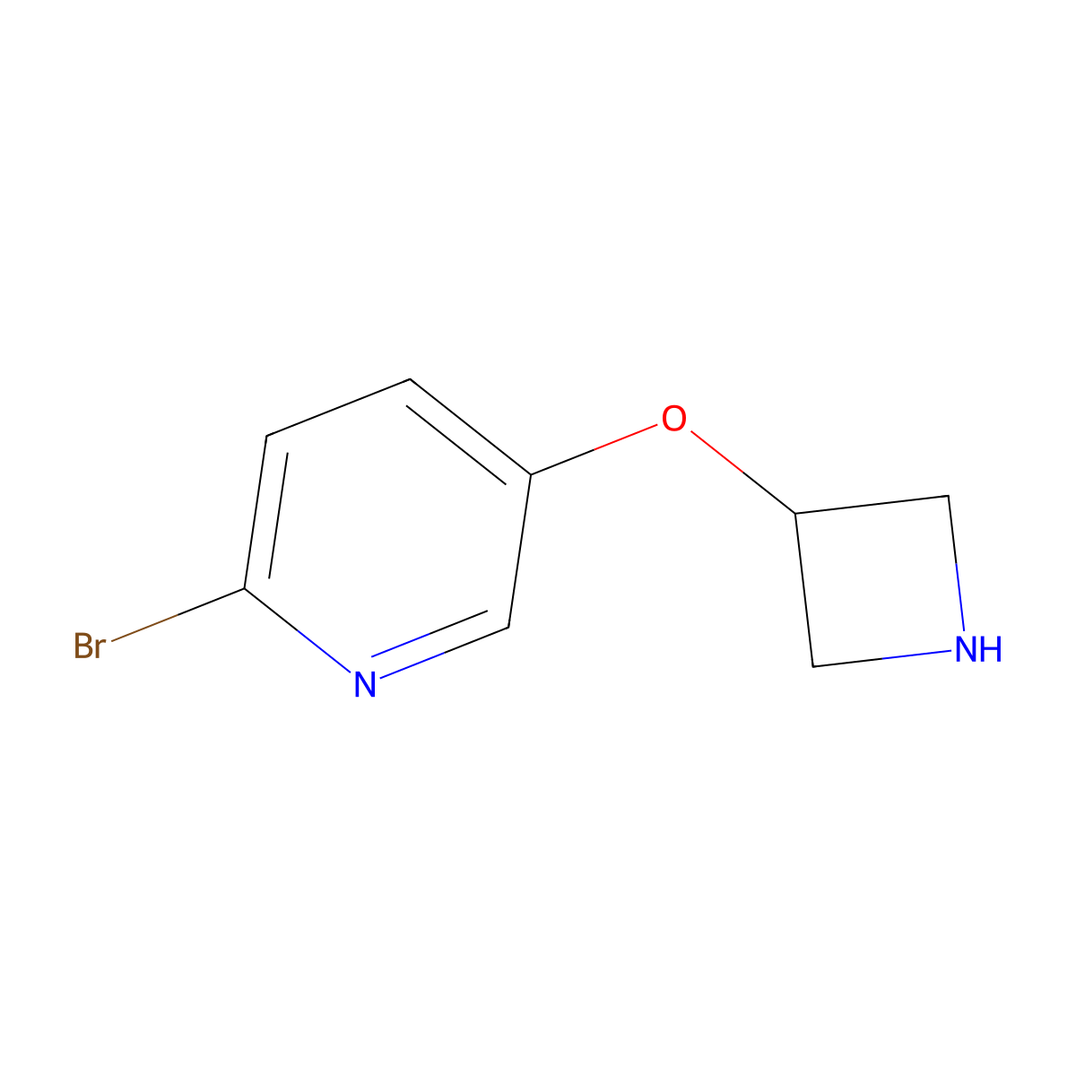 5-(Azetidin-3-yloxy)-2-bromopyridine molecular structure, CAS 1146089-82-8