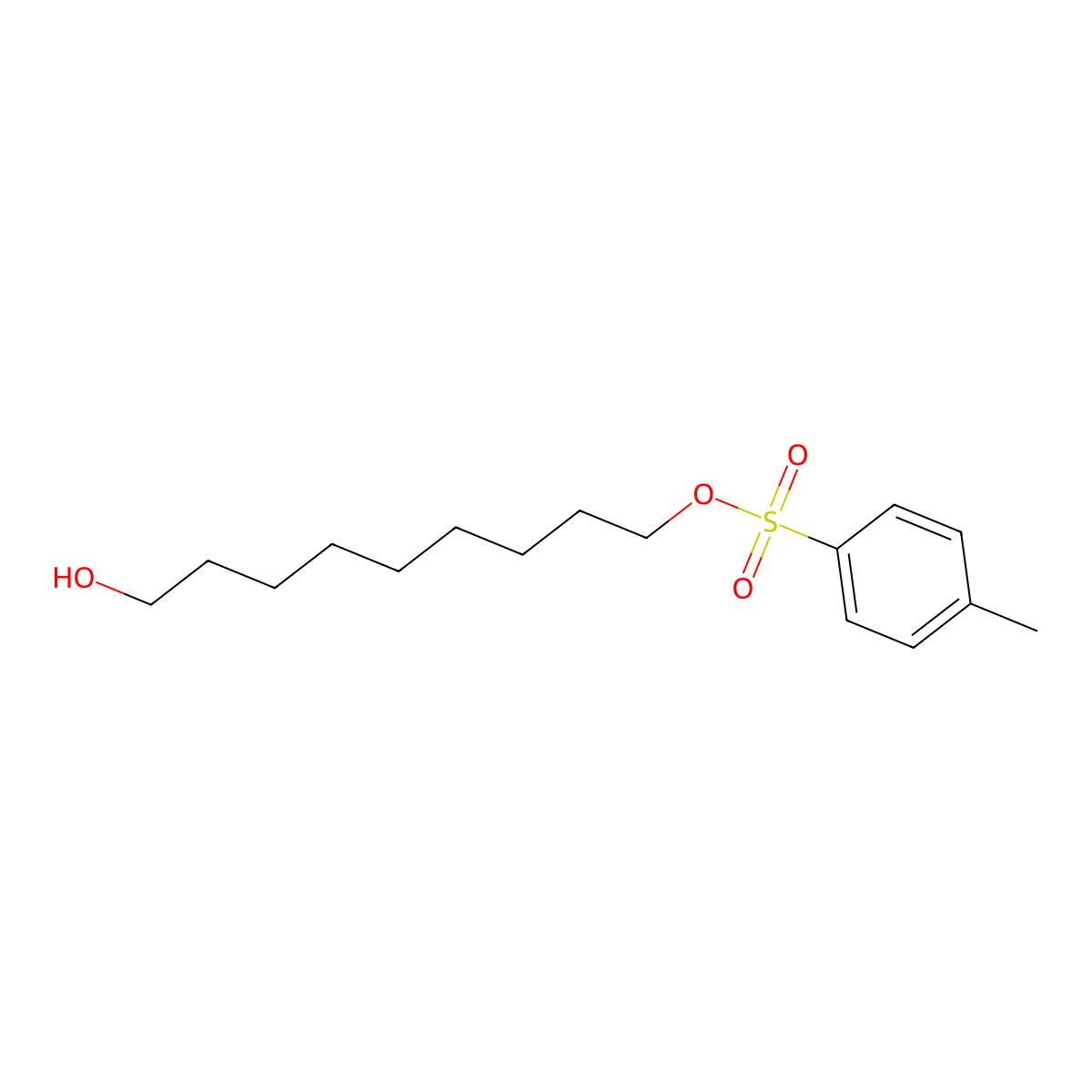 9-Hydroxynonyl 4-methylbenzenesulfonate molecular structure, CAS 1146096-85-6
