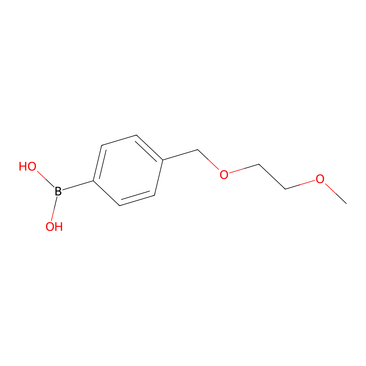 4-[(2-Methoxyethoxy)methyl]phenylboronic acid molecular structure, CAS 1146169-44-9