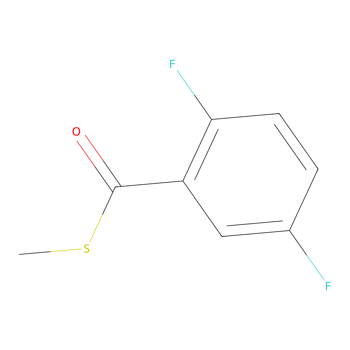 S-Methyl 2,5-difluorobenzothioate molecular structure, CAS 1146210-64-1