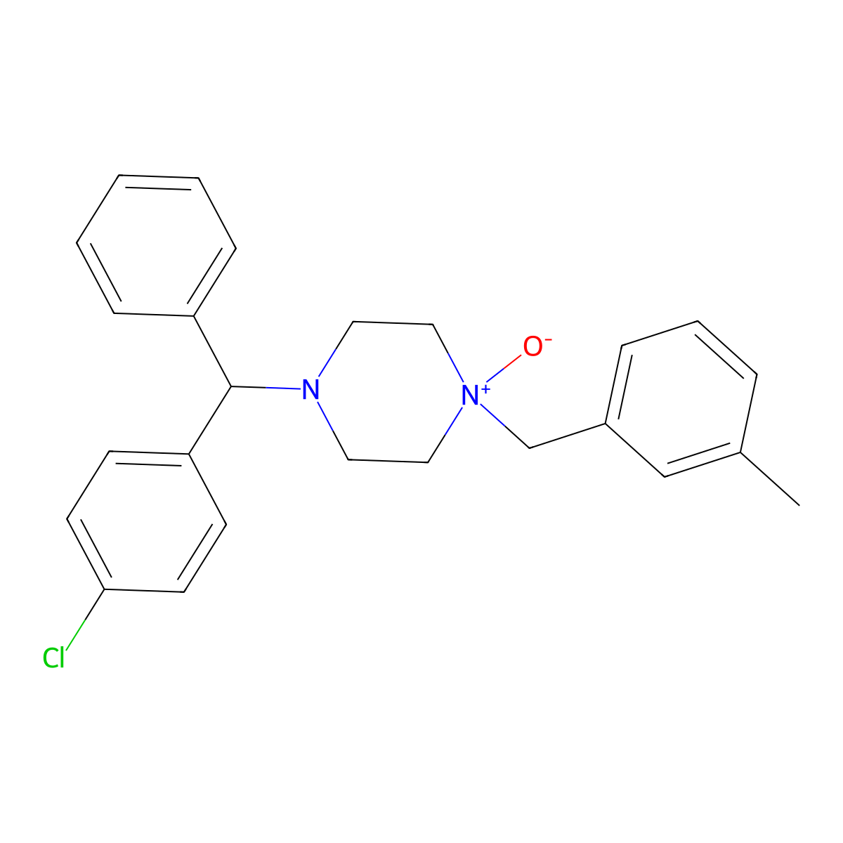 Meclizine N'-Oxide molecular structure, CAS 114624-69-0