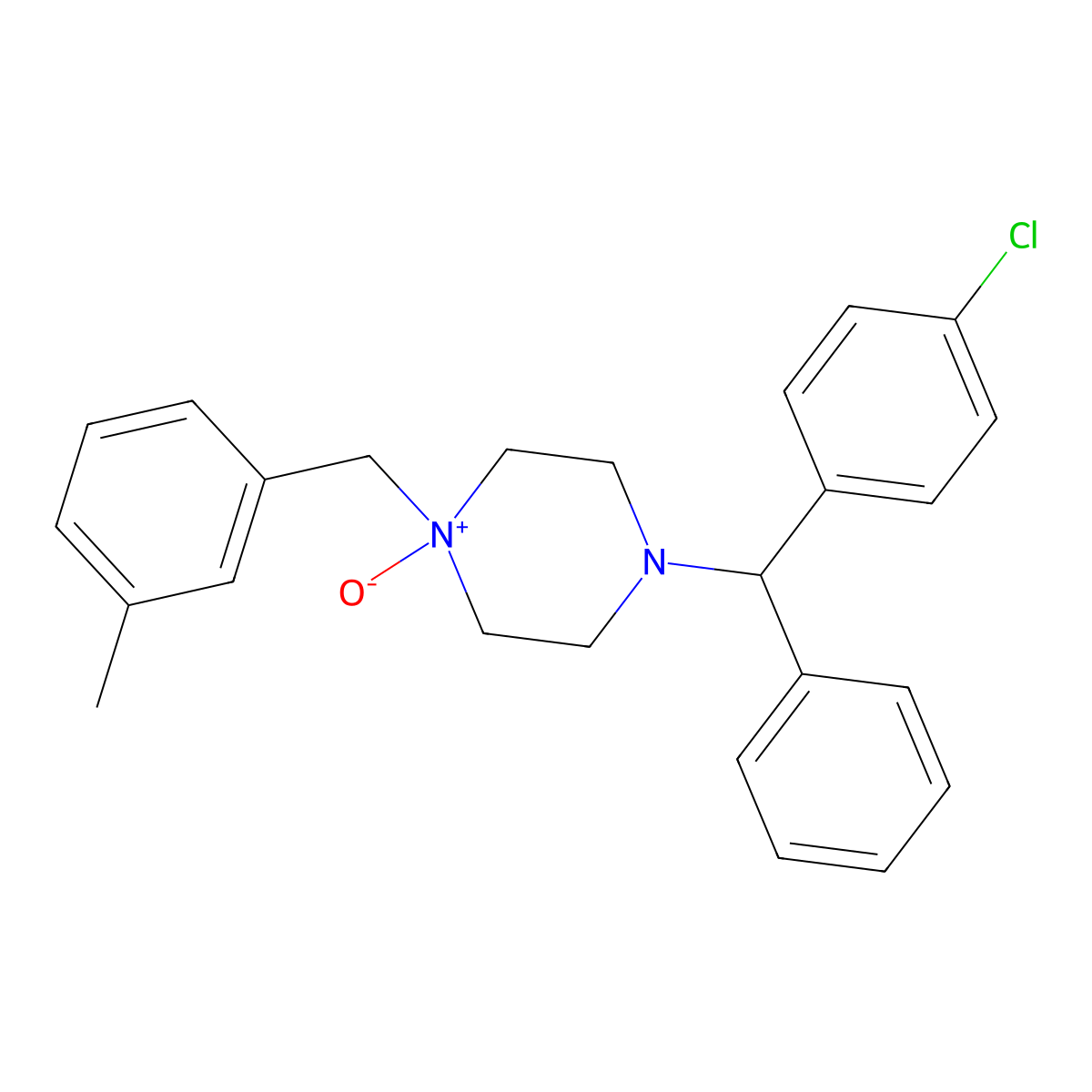 Meclizine N'-Oxide molecular structure, CAS 114624-69-0