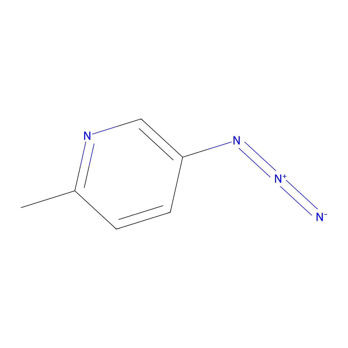 5-Azido-2-methylpyridine molecular structure, CAS 114627-66-6