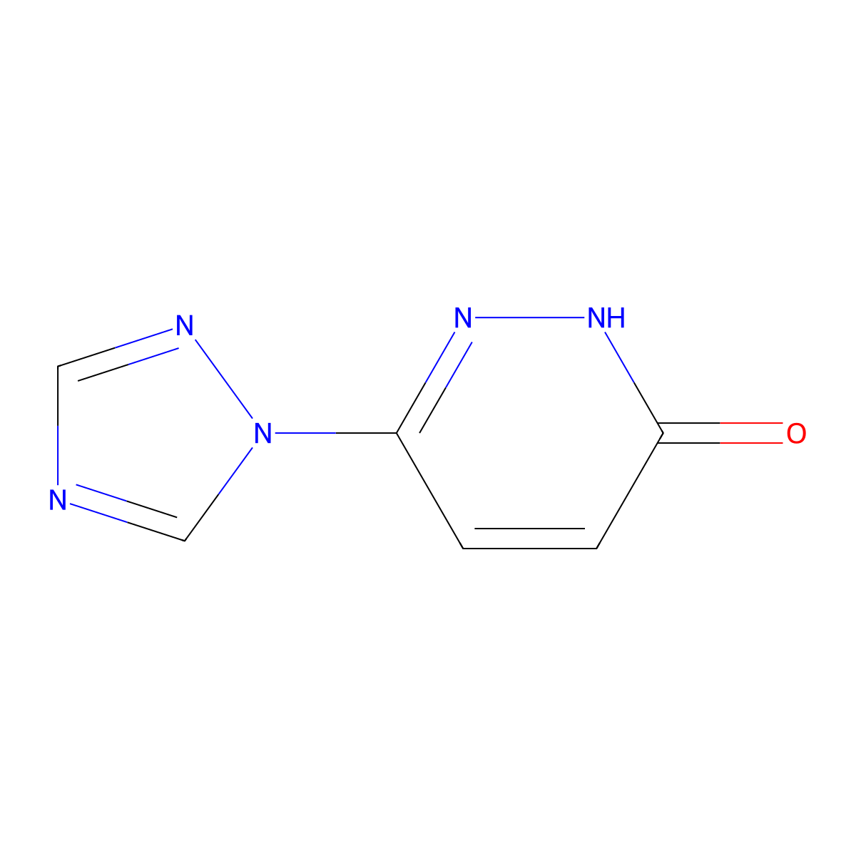 6-(1H-1,2,4-triazol-1-yl)-2,3-dihydropyridazin-3-one molecular structure, CAS 1146289-90-8