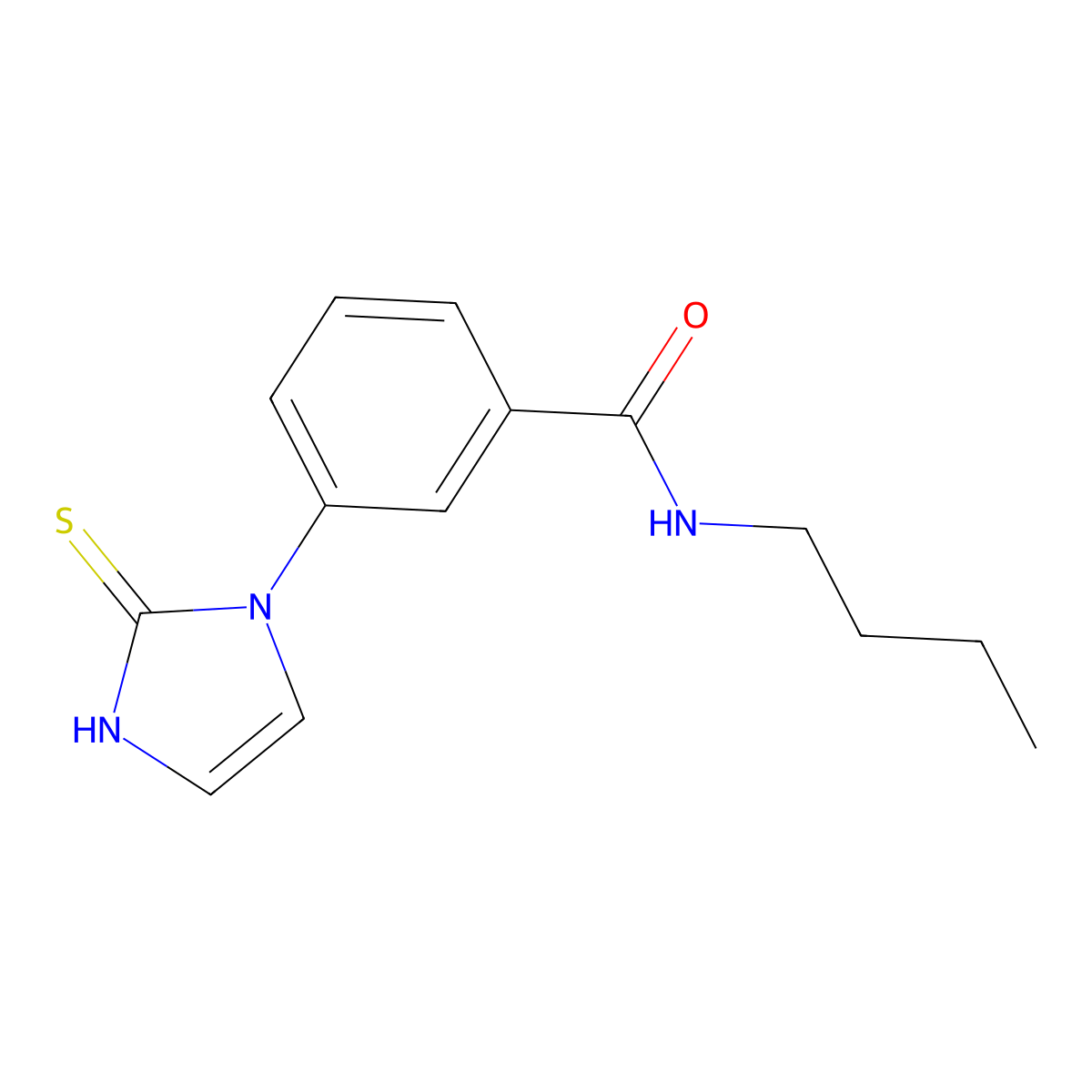 N-butyl-3-(2-sulfanylidene-2,3-dihydro-1H-imidazol-1-yl)benzamide molecular structure, CAS 1146290-03-0