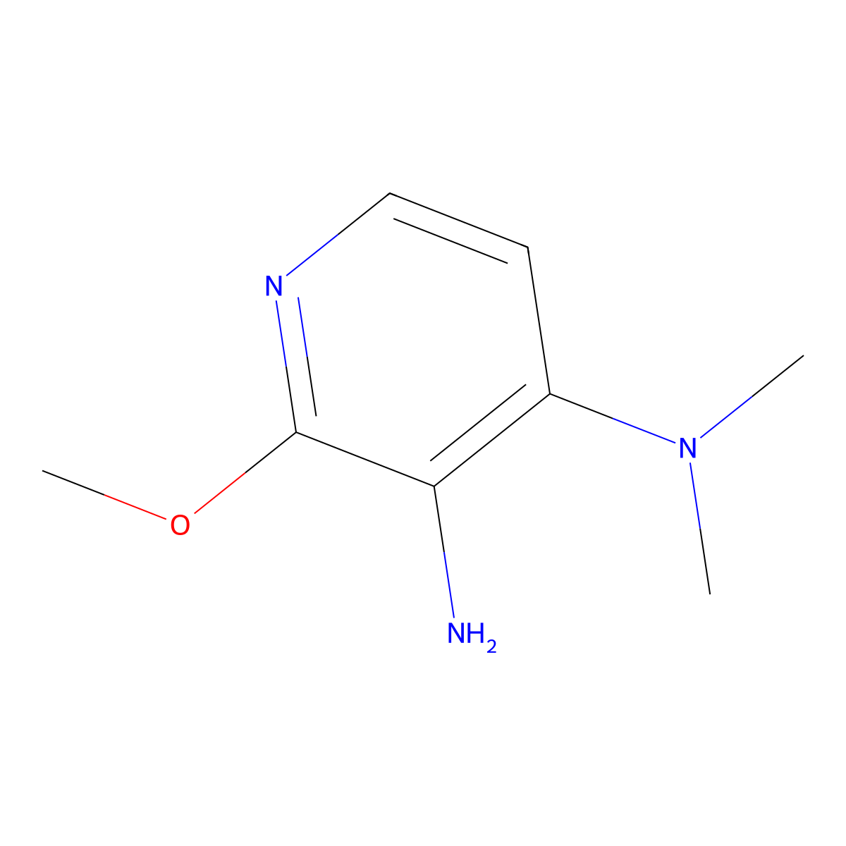 2-methoxy-4-N,4-N-dimethylpyridine-3,4-diamine molecular structure, CAS 1146290-09-6