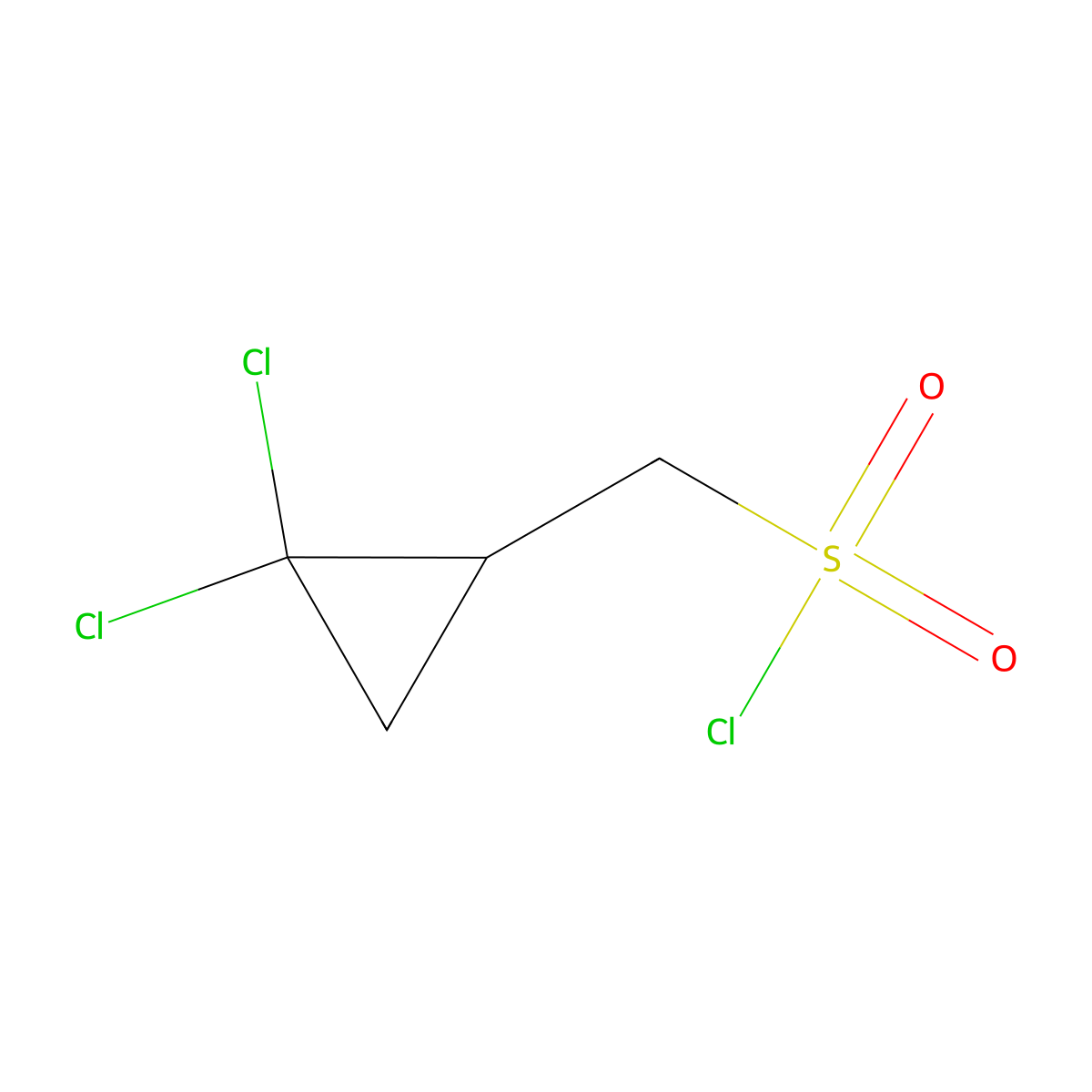2,2-Dichlorocyclopropanemethanesulfonyl chloride molecular structure, CAS 1146290-10-9