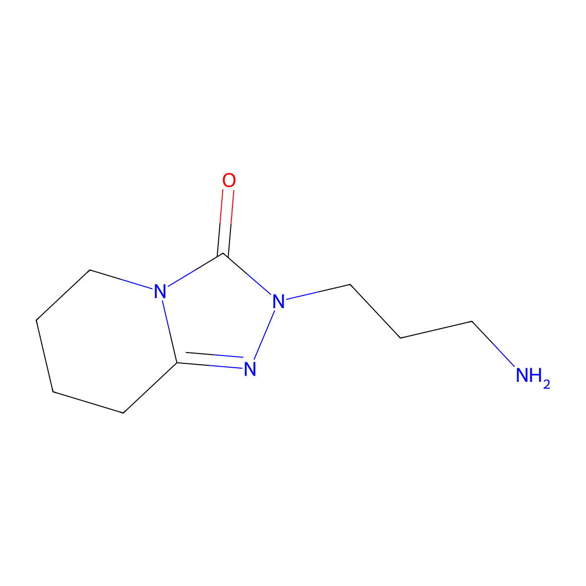 2-(3-aminopropyl)-2H,3H,5H,6H,7H,8H-(1,2,4)triazolo(4,3-a)pyridin-3-one molecular structure, CAS 1146290-28-9