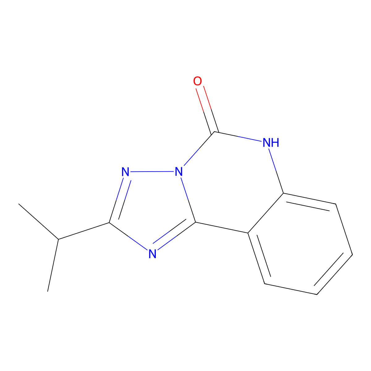 2-(propan-2-yl)-5H,6H-[1,2,4]triazolo[1,5-c]quinazolin-5-one molecular structure, CAS 1146290-29-0