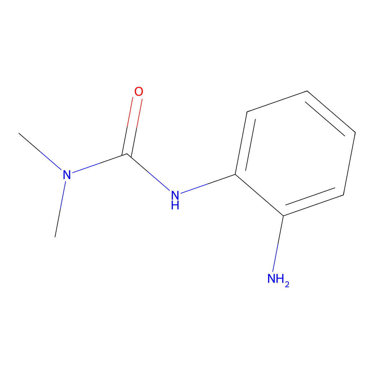 1-(2-Aminophenyl)-3,3-dimethylurea molecular structure, CAS 1146290-34-7