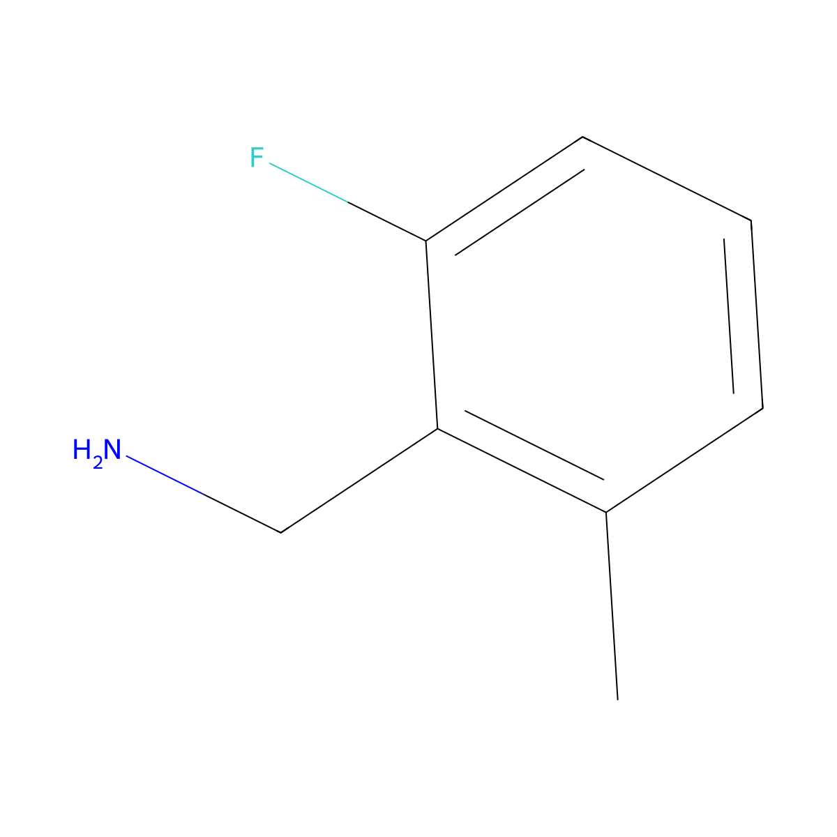 1-(2-Fluoro-6-methylphenyl)methanamine molecular structure, CAS 1146290-54-1