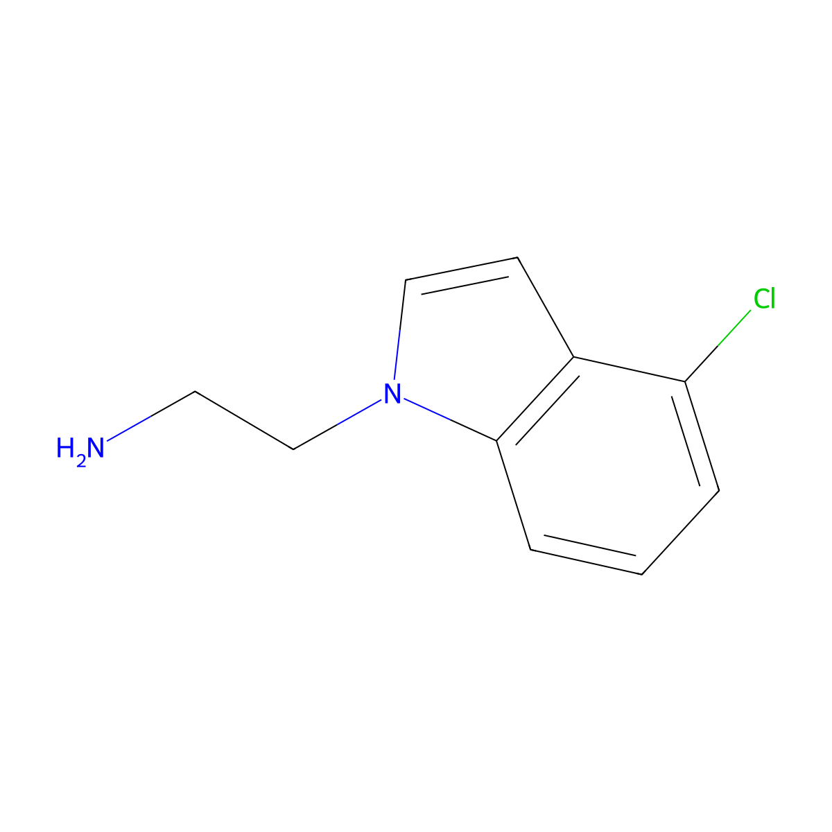 2-(4-chloro-1H-indol-1-yl)ethanamine molecular structure, CAS 1146290-73-4