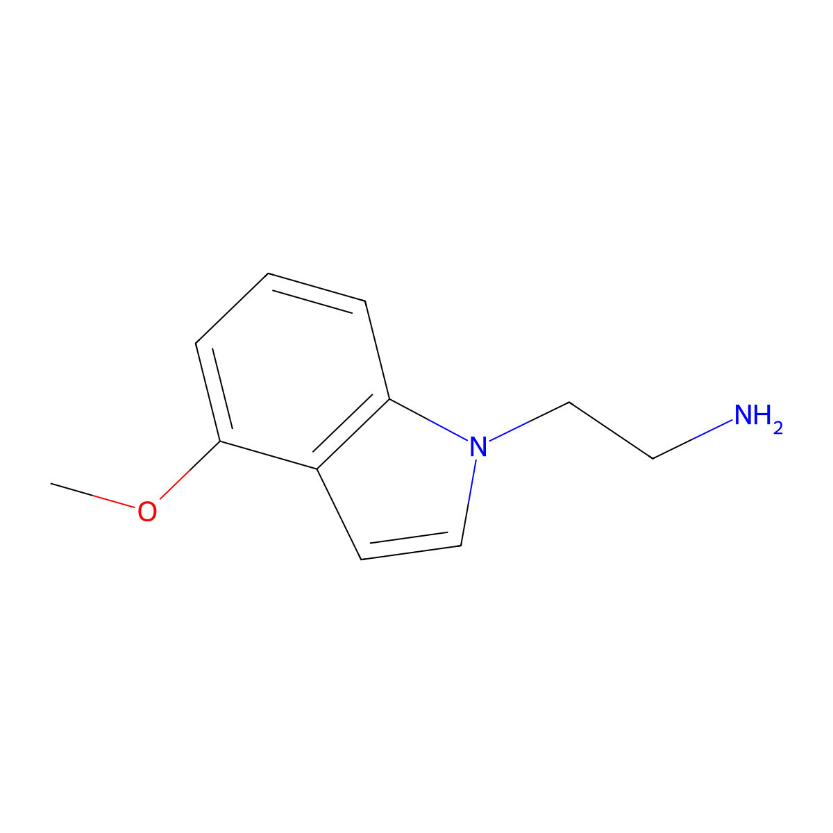 2-(4-methoxy-1H-indol-1-yl)ethanamine molecular structure, CAS 1146290-76-7