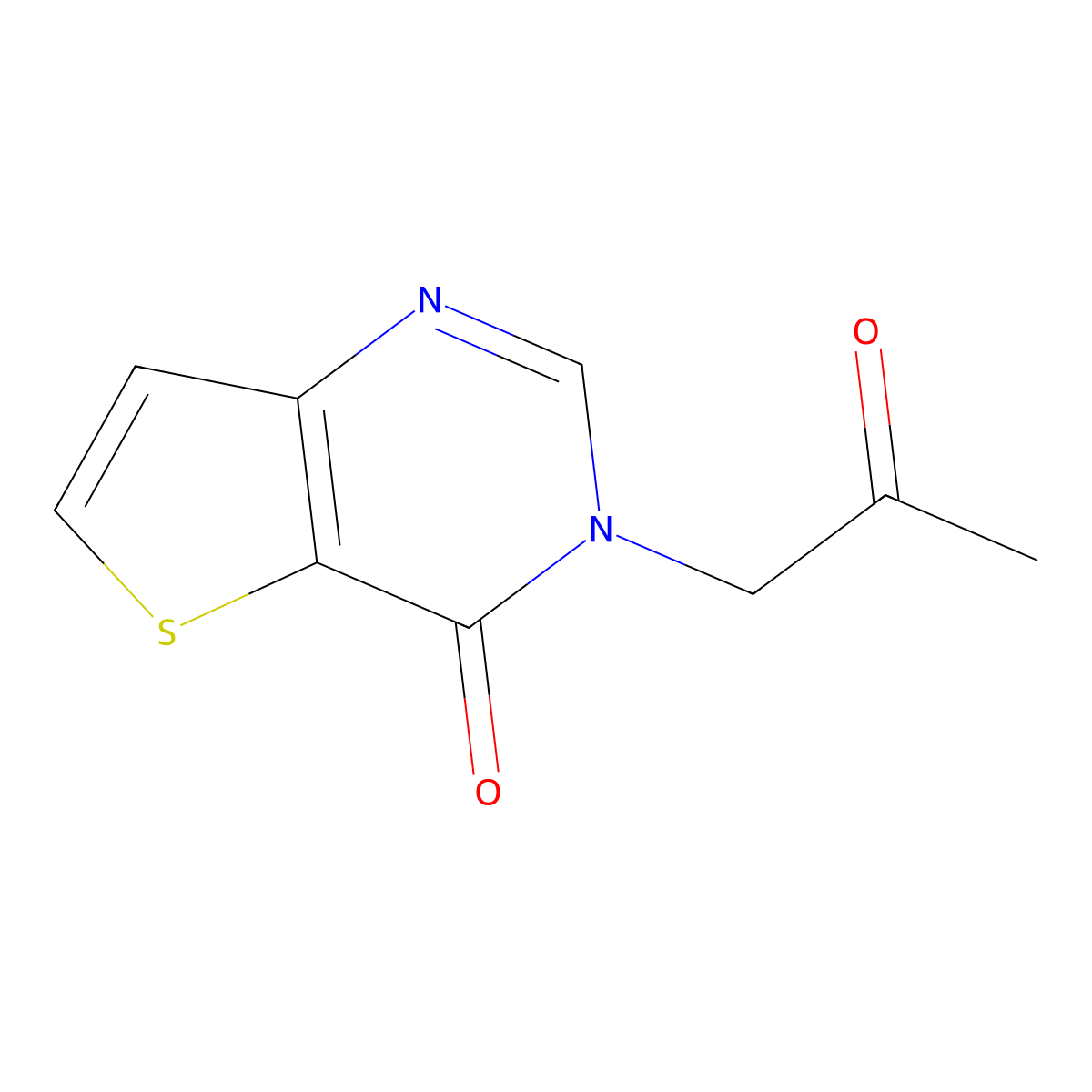 3-(2-oxopropyl)thieno[3,2-d]pyrimidin-4(3H)-one molecular structure, CAS 1146291-17-9