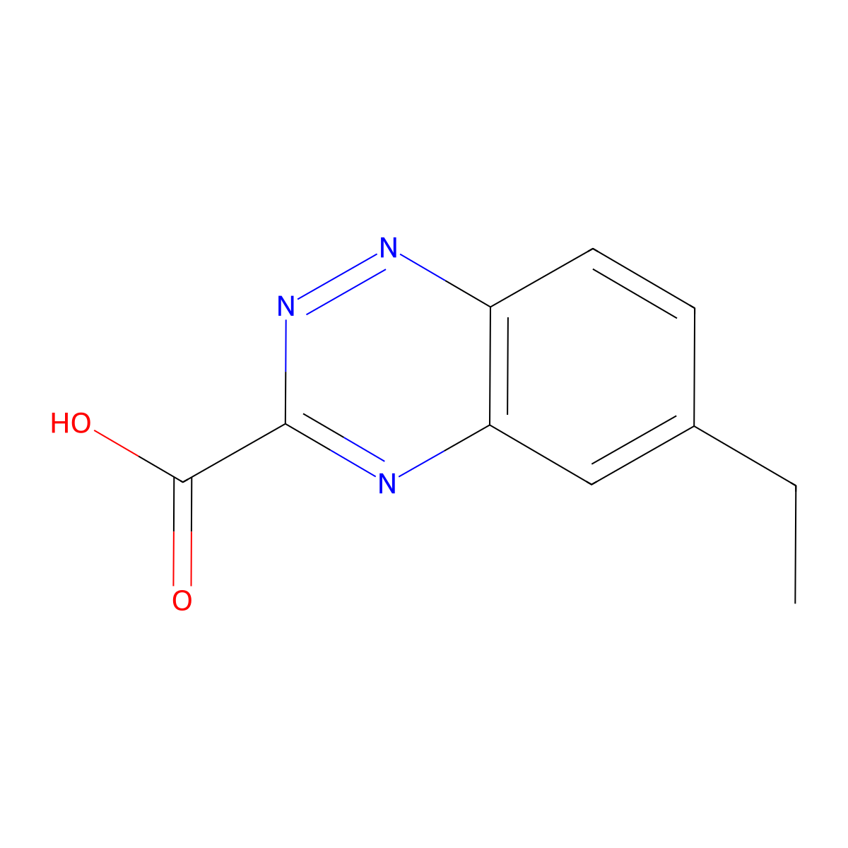 6-Ethylbenzo[e][1,2,4]triazine-3-carboxylic acid molecular structure, CAS 1146292-92-3
