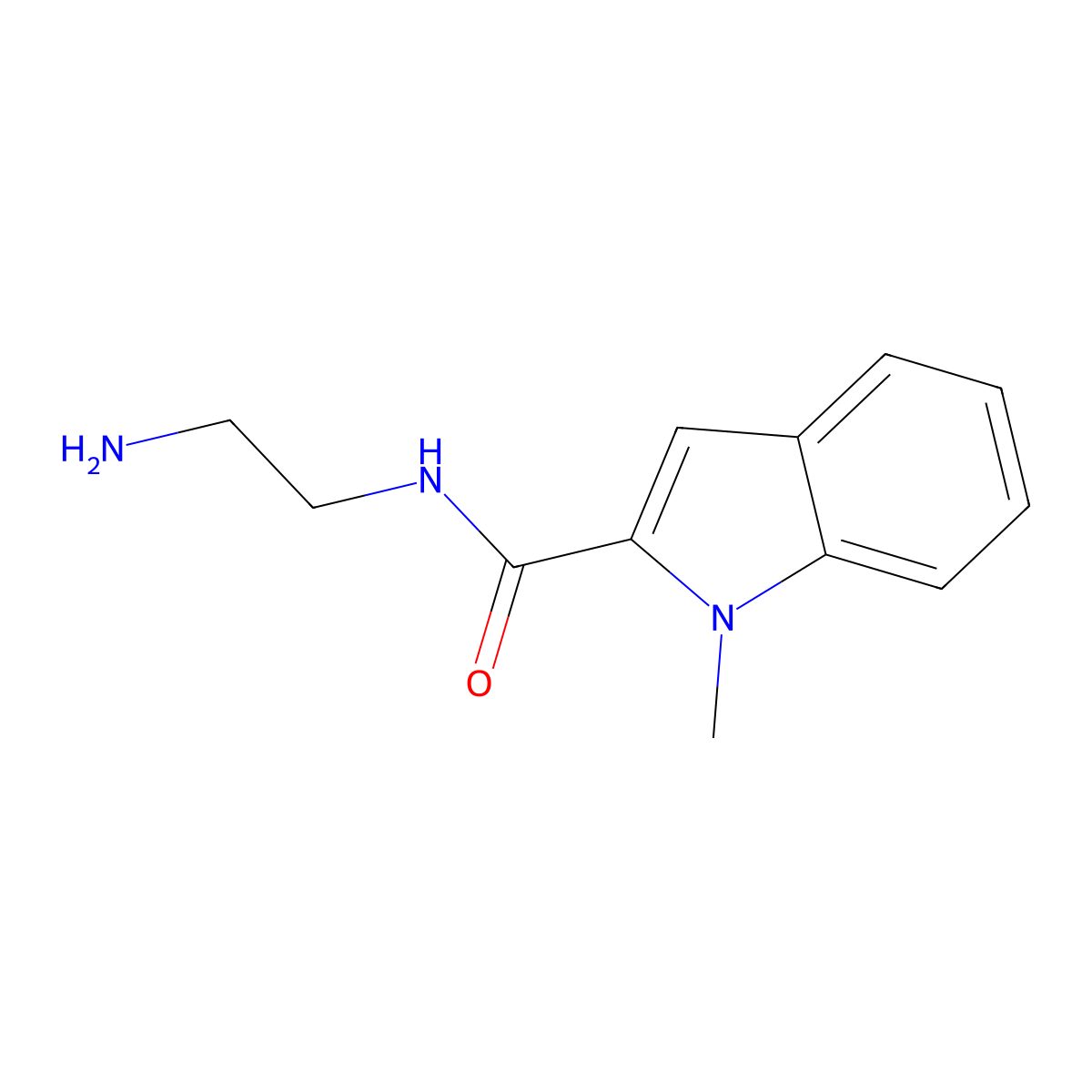 N-(2-aminoethyl)-1-methyl-1H-indole-2-carboxamide molecular structure, CAS 1146293-66-4
