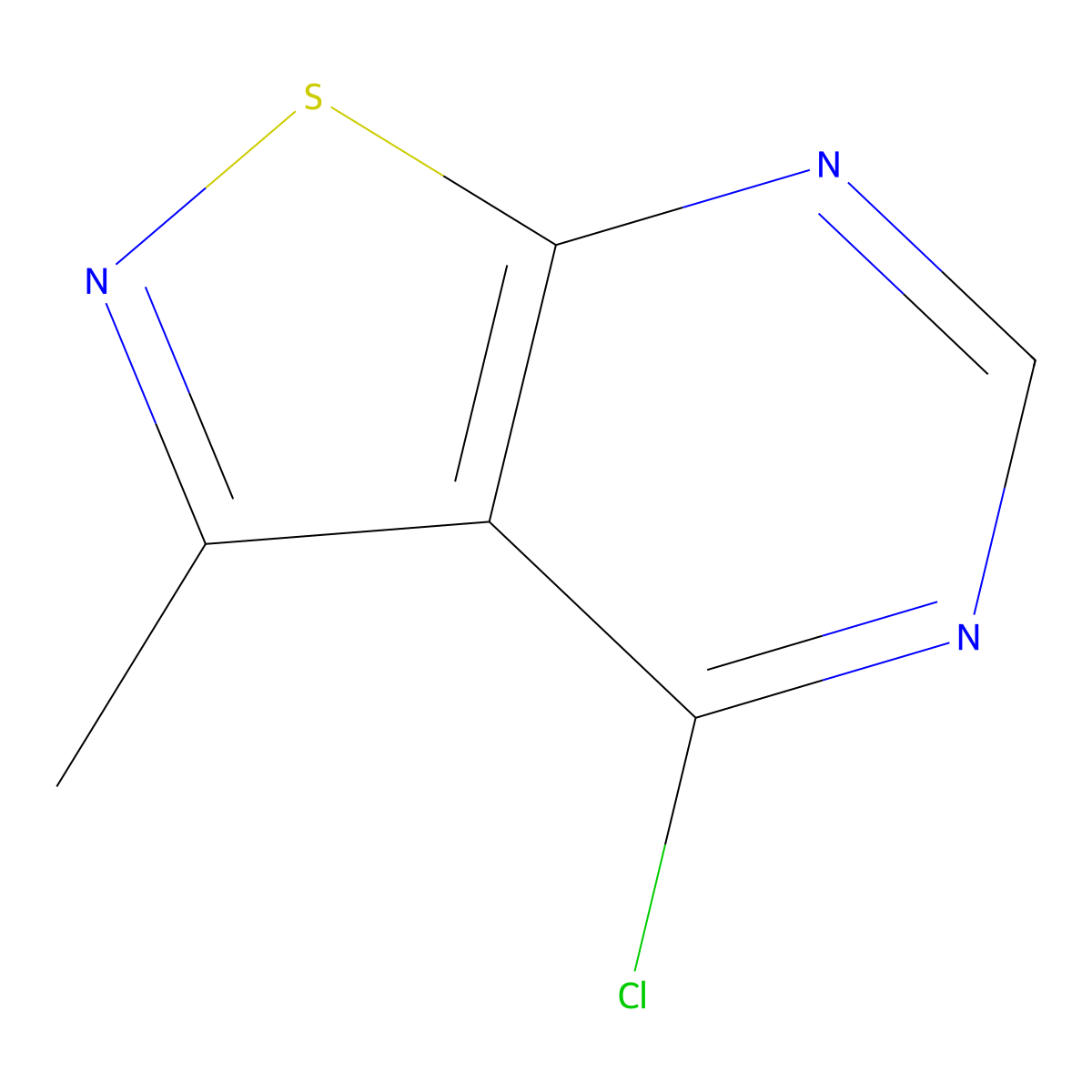 4-Chloro-3-methylisothiazolo[5,4-D]pyrimidine molecular structure, CAS 1146294-31-6