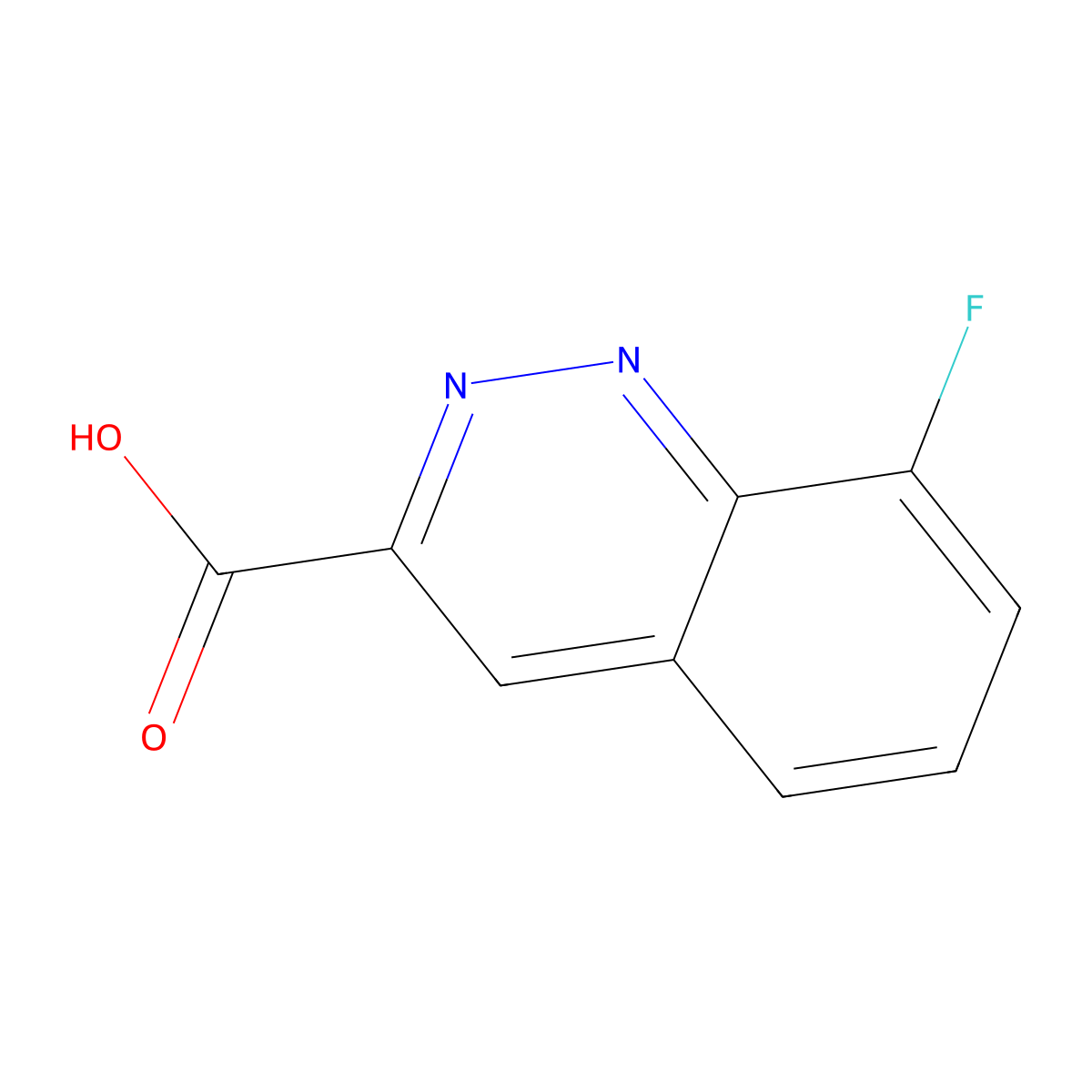 8-Fluorocinnoline-3-carboxylic acid molecular structure, CAS 1146294-41-8