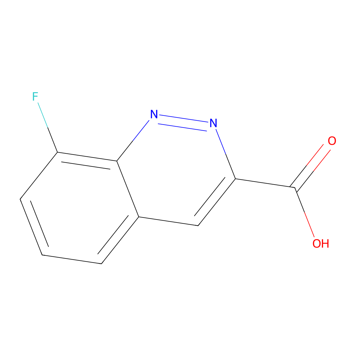 8-Fluorocinnoline-3-carboxylic acid molecular structure, CAS 1146294-41-8