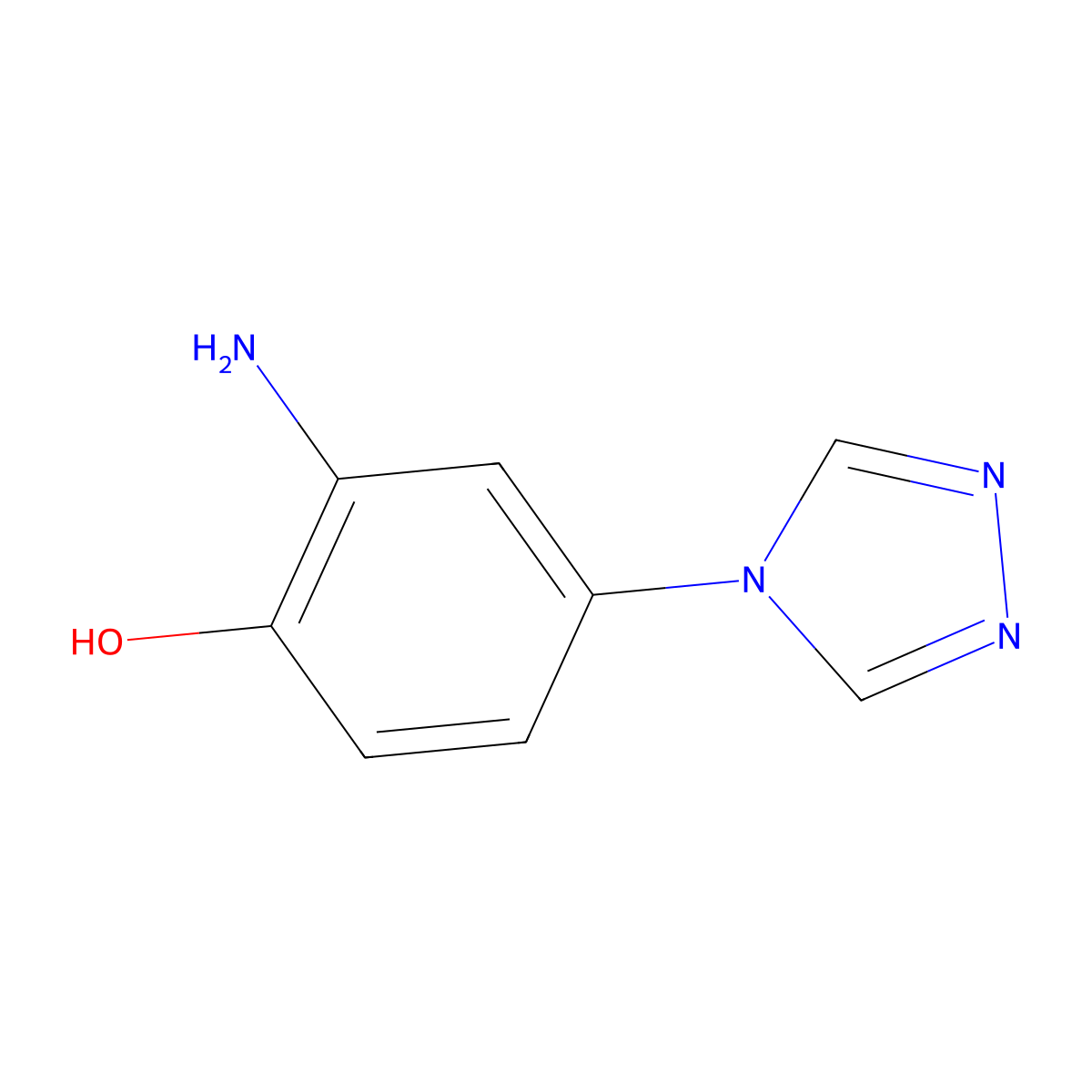 2-amino-4-(4H-1,2,4-triazol-4-yl)phenol molecular structure, CAS 1146295-74-0
