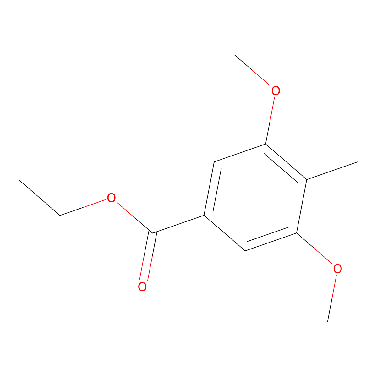 Ethyl 3,5-dimethoxy-4-methylbenzoate molecular structure, CAS 1146296-15-2
