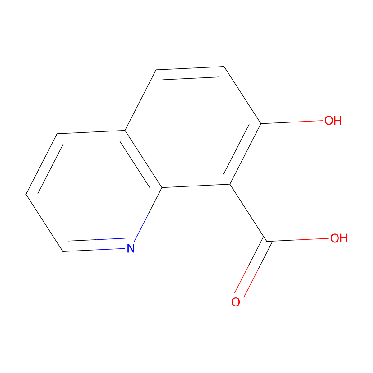 7-Hydroxyquinoline-8-carboxylic acid molecular structure, CAS 1146298-53-4
