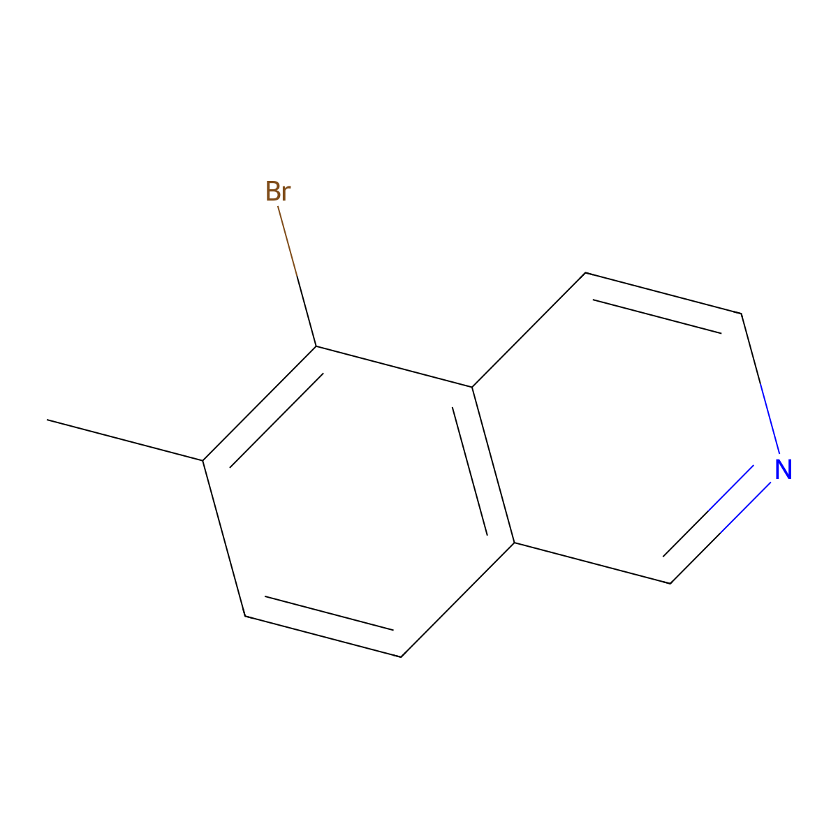 5-Bromo-6-methylisoquinoline molecular structure, CAS 1146298-61-4