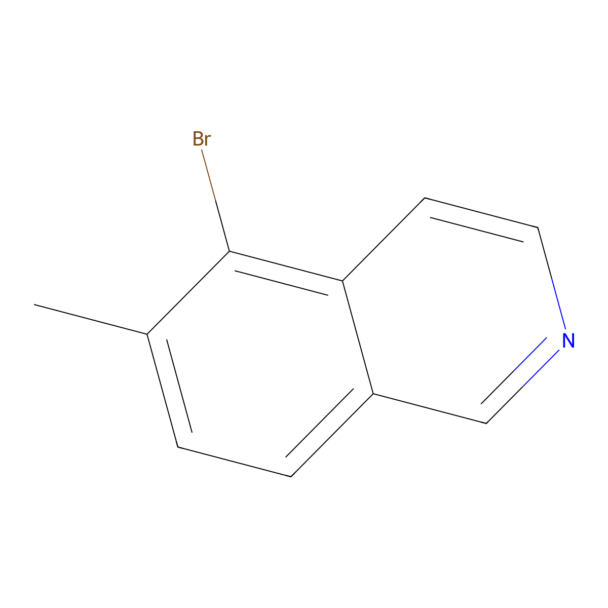 5-Bromo-6-methylisoquinoline molecular structure, CAS 1146298-61-4