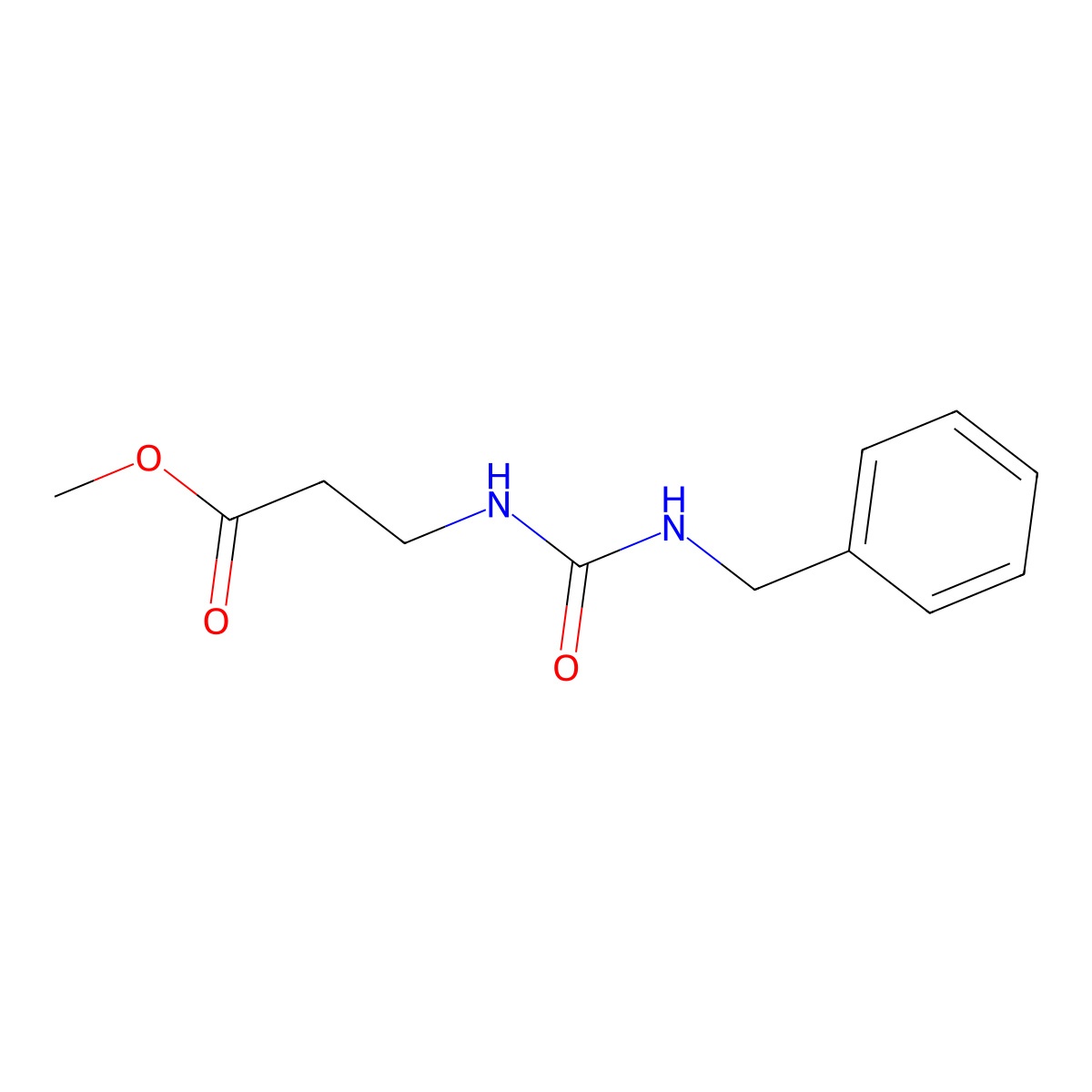 Methyl 3-[(benzylcarbamoyl)amino]propanoate molecular structure, CAS 1146299-57-1