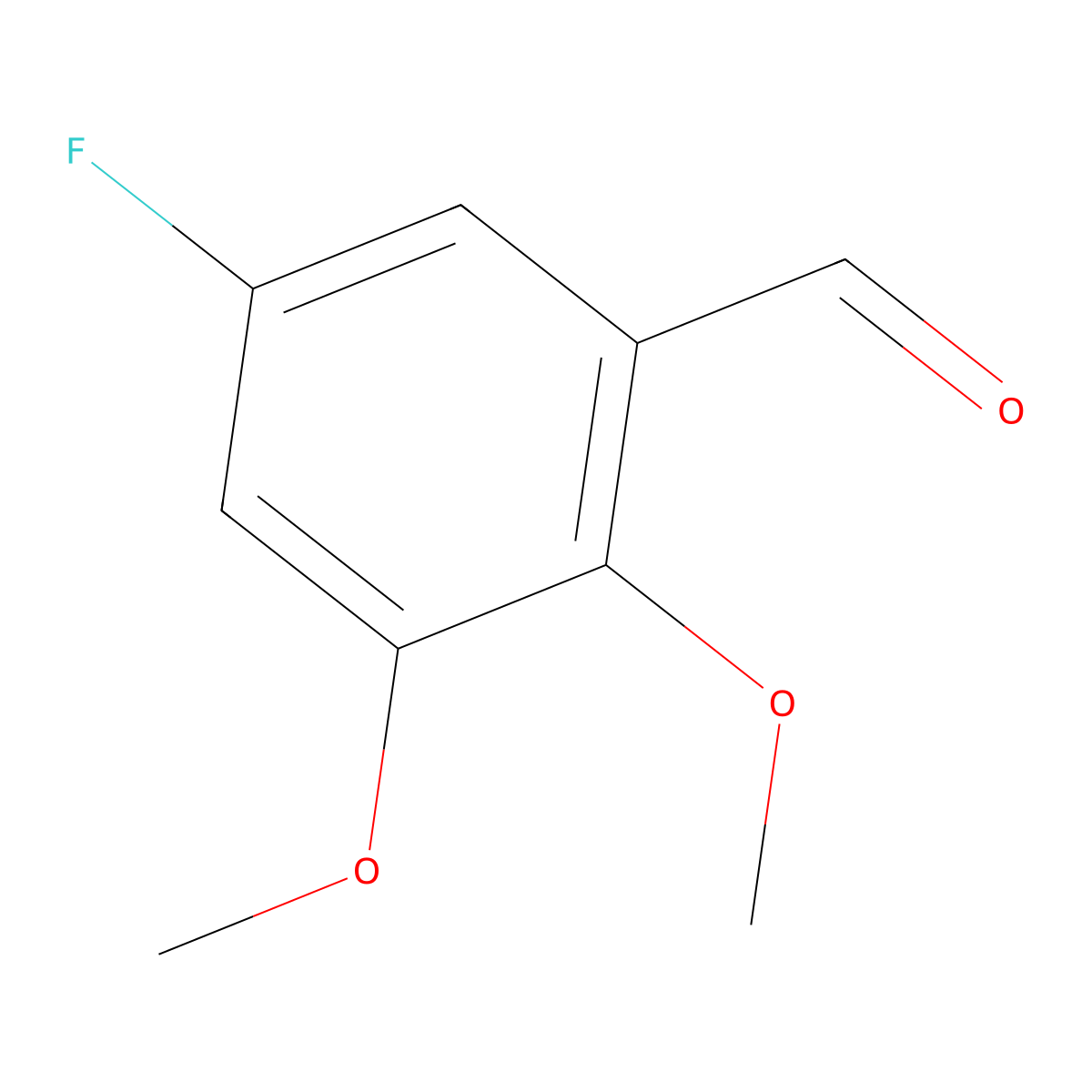 5-Fluoro-2,3-dimethoxybenzaldehyde molecular structure, CAS 114635-98-2