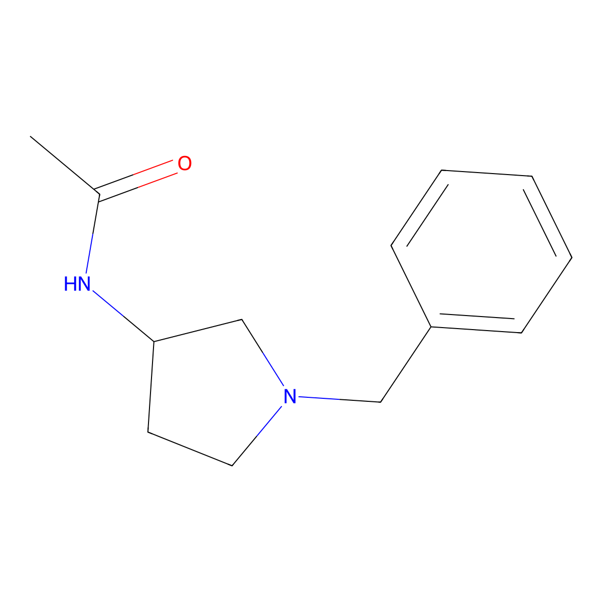 (S)-N-(1-Benzylpyrrolidin-3-yl)acetamide molecular structure, CAS 114636-30-5